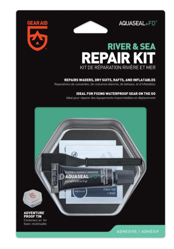 Aquaseal + FD River & Sea Deluxe Repair Kit Tin